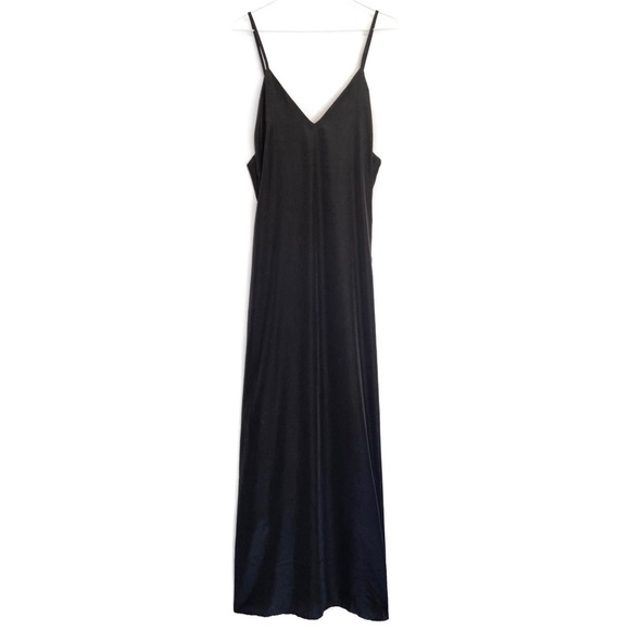Low Scoop Back Long Plunging Maxi Dress - Picture 1 of 5